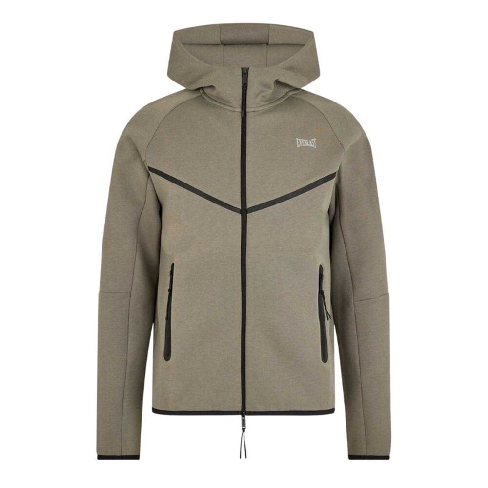 Everlast Mens Elite Full Zip Hoodie / Khaki